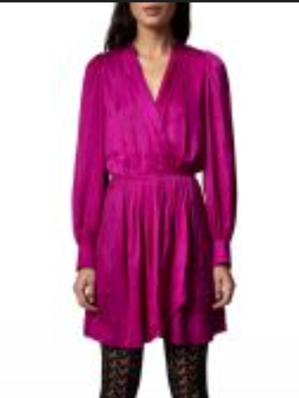 Zadig & Voltaire - Satin Wrap Dress, size S - like new